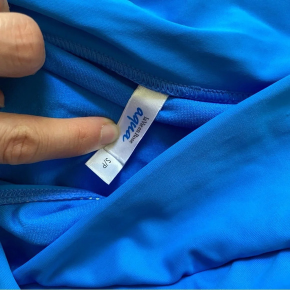 La Vie  En Rose Aqua Blue Tankini Two Piece Swimsuit Size S - Picture 7 of 9